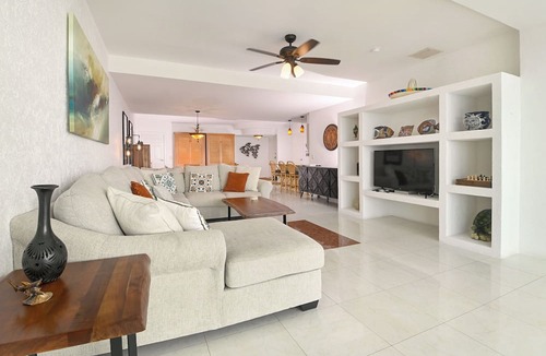 Colonia Andres Condo | Oceanfront Condo w/Terrace, Pool at El Cantil 3CS