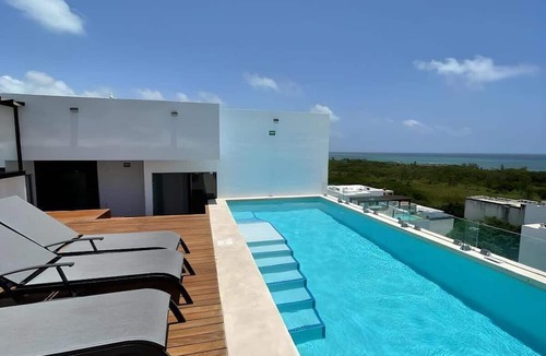 Luis Donaldo Colosio Apartment | Playa del Carmen Studio: Rooftop Pool & Beach
