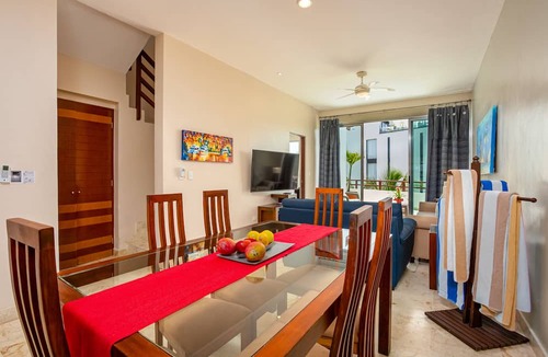 Zazil-ha Condo | Ocean view condo for 6. Private terrace and jacuzzi