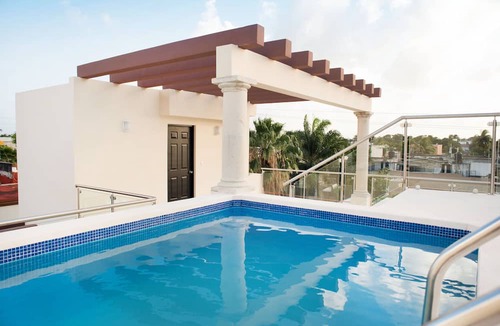 Colonia Andres Apartment | Double Swimming Pool Penthouse Suite in Cozumel 2