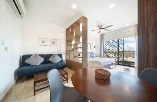 Zazil-ha Apartment | 1 BR Condo with Rooftop Pool with Ocean view - Bahay