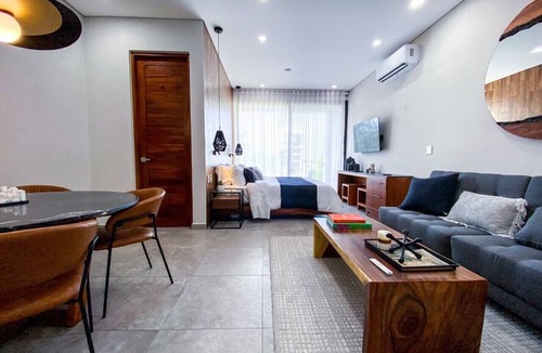 Luis Donaldo Colosio Apartment | Best Studio >5th Ave +Pool+WIFI+Gym+Steps to Beach