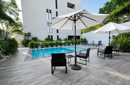 Merida Municipality Apartment | Departamento 2 Recamaras con Workspace, WiFi y Alberca