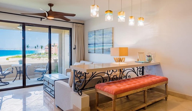 Aqua Blue Serenity.Chic romantic seaside sanctuary in boutique 5-star resort.